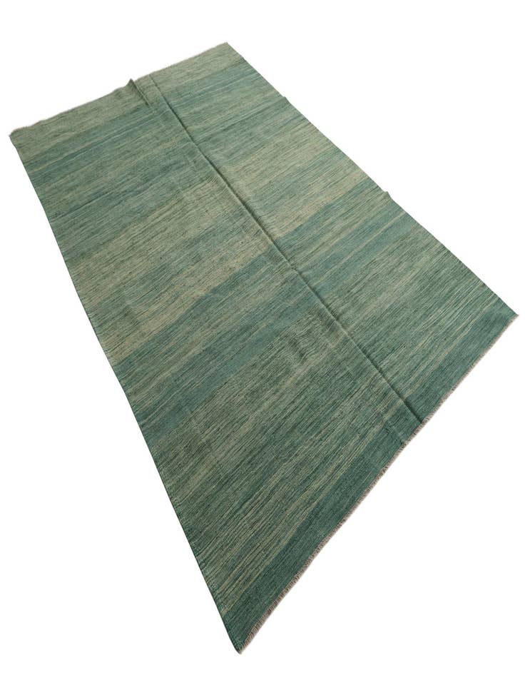 Detail image of  6' 6 x 9' 10  Hand Woven Kilim Modern Wool Rug