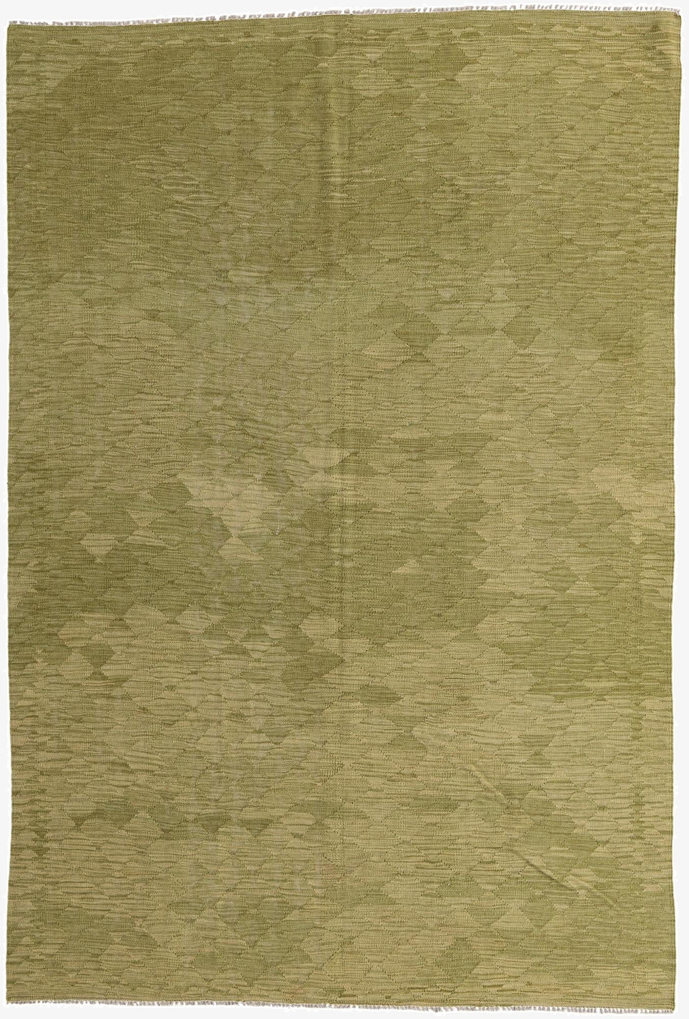  6' 7 x 9' 8  Hand Woven Kilim Modern Wool Rug