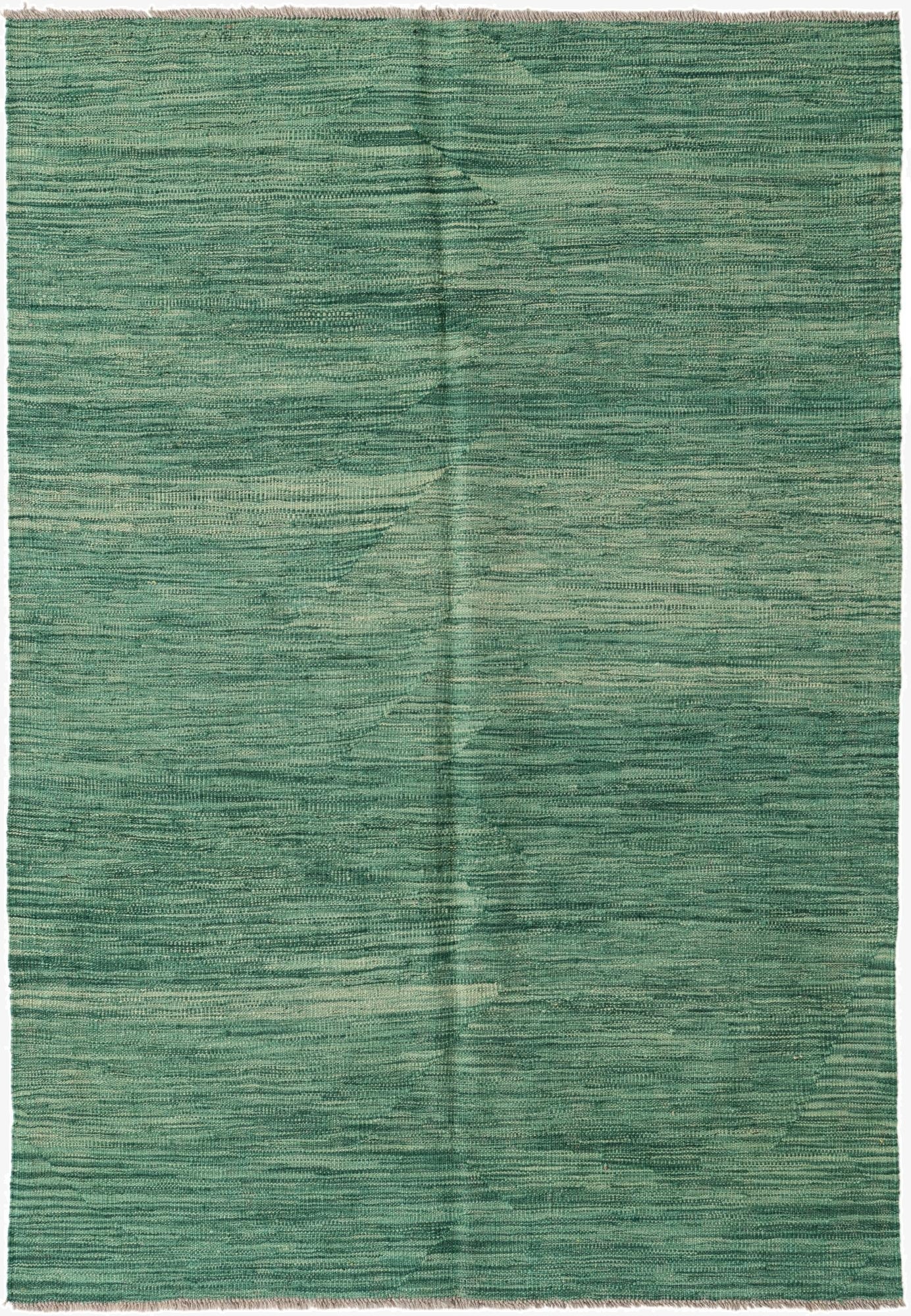  4' 1 x 6' 1  Hand Woven Kilim Modern Wool Rug