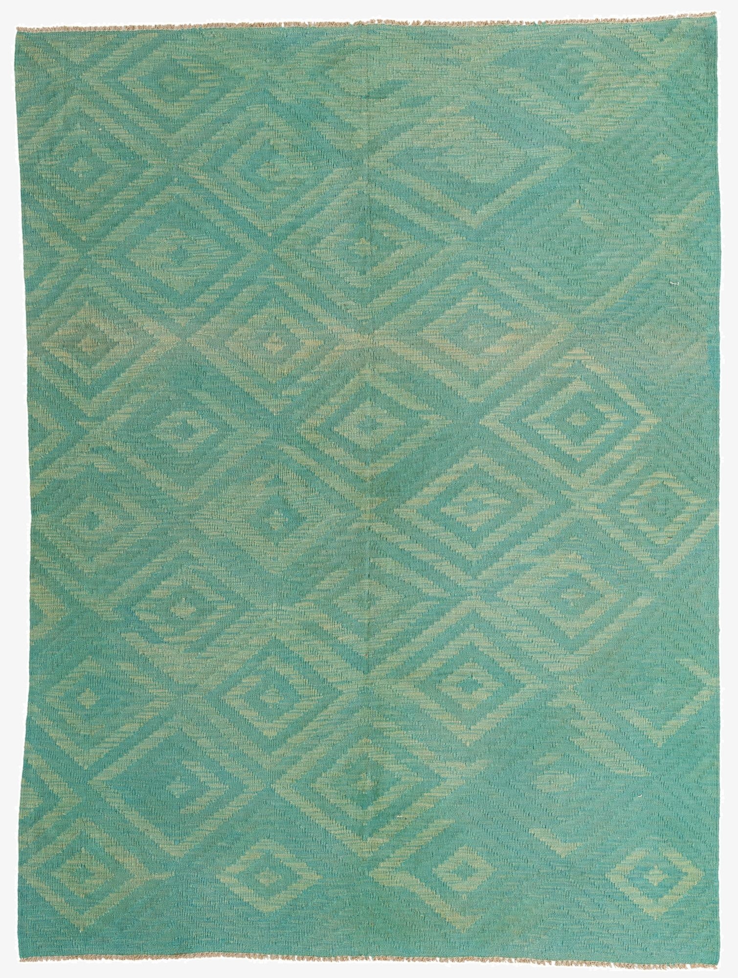  5' 10 x 7' 10  Hand Woven Kilim Modern Wool Rug