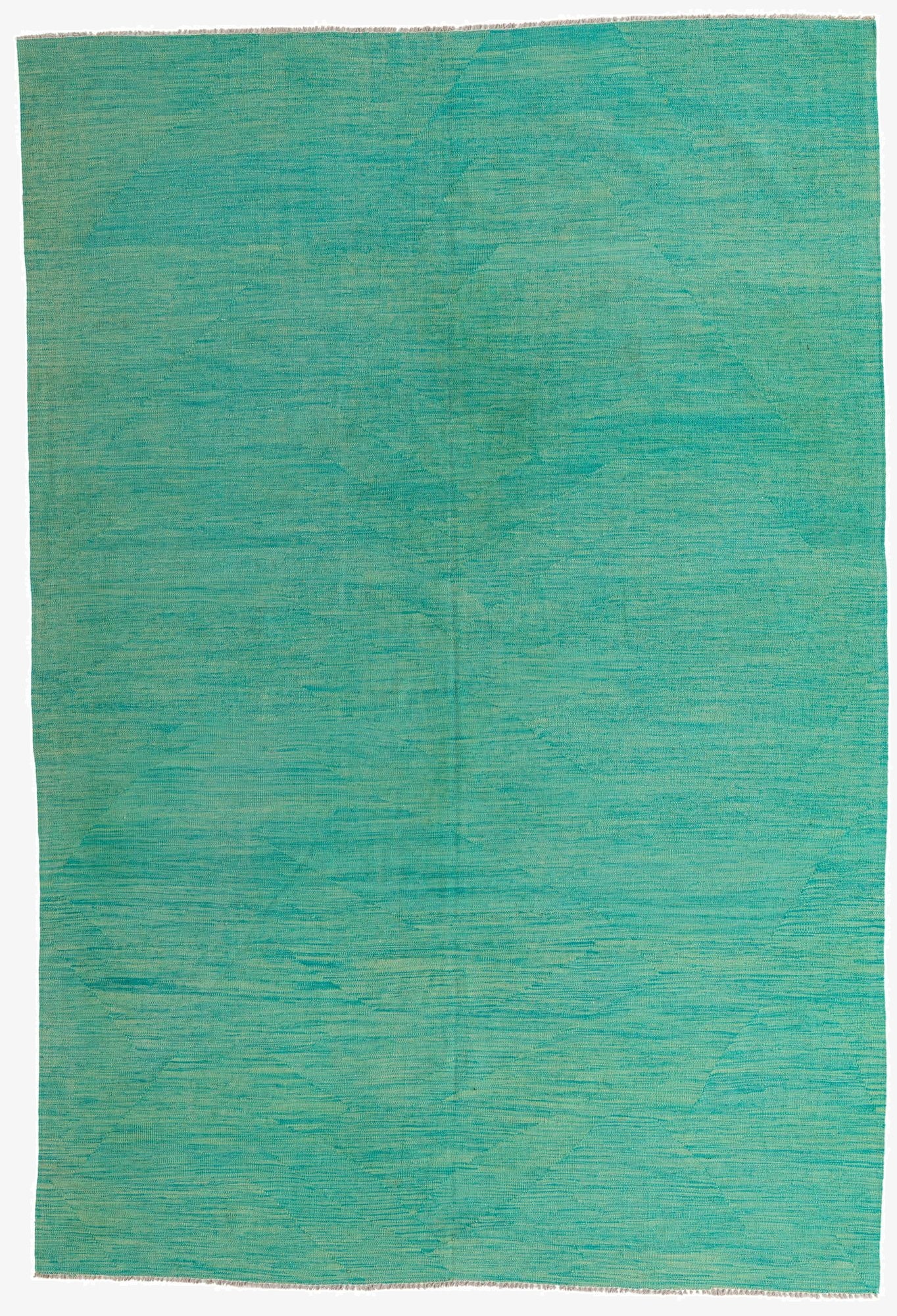  6' 7 x 9' 2  Hand Woven Kilim Modern Wool Rug