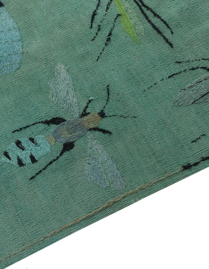 Detail image of  4' 10 x 6' 7  Hand Woven Kilim Suzani Wool Rug