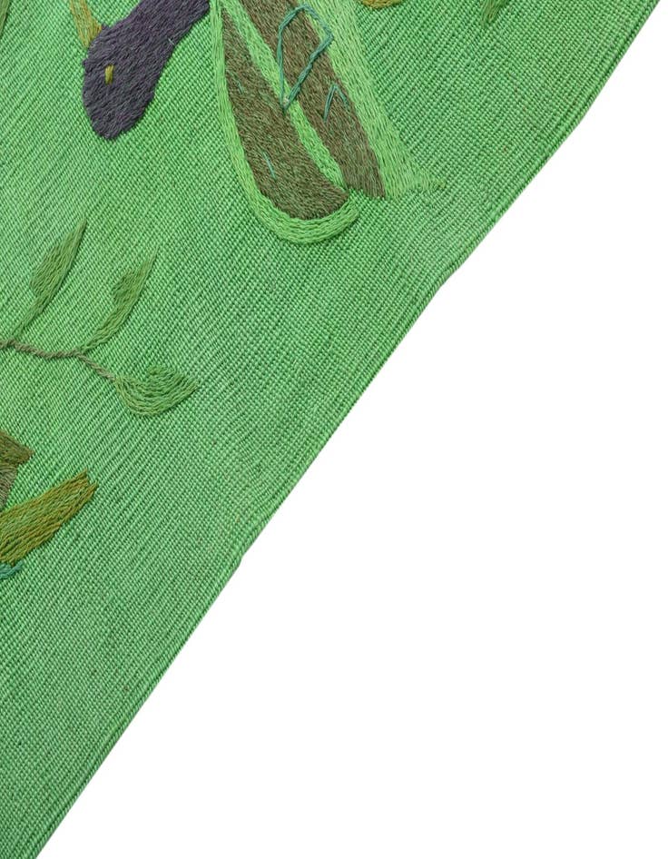 Detail image of  4' 7 x 6' 2  Hand Woven Kilim Suzani Wool Rug