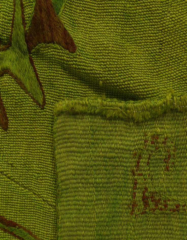 Detail image of  5' 7 x 7' 8  Hand Woven Kilim Suzani Wool Rug