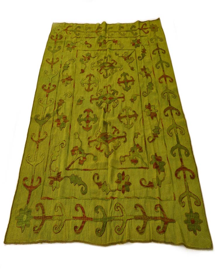 Detail image of  5' 5 x 6' 6  Hand Woven Kilim Suzani Wool Rug