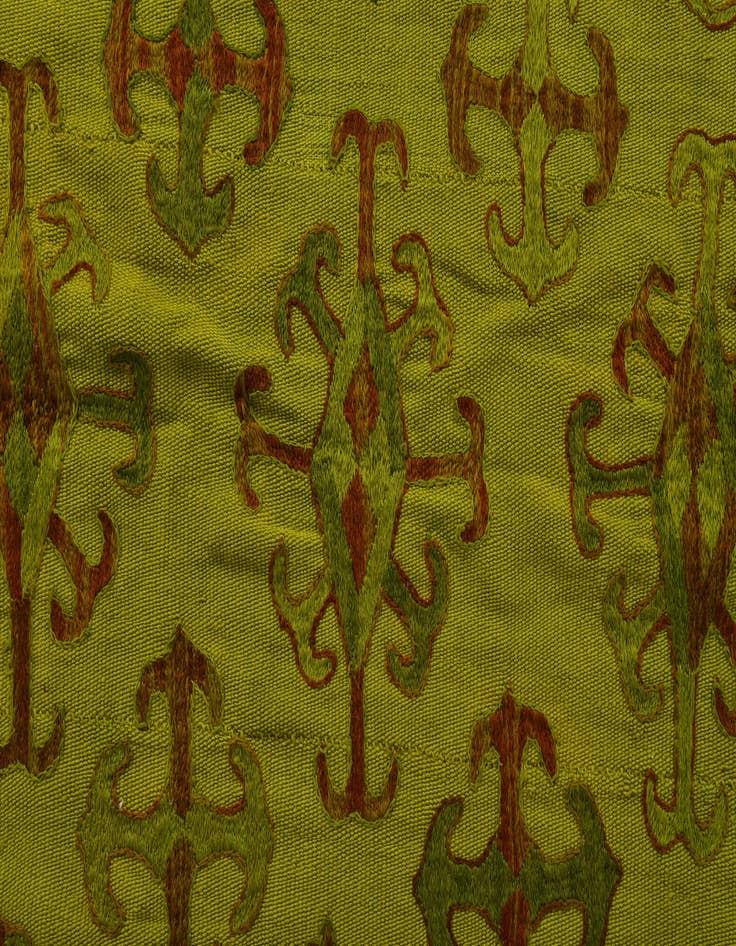 Detail image of  5' 5 x 6' 6  Hand Woven Kilim Suzani Wool Rug