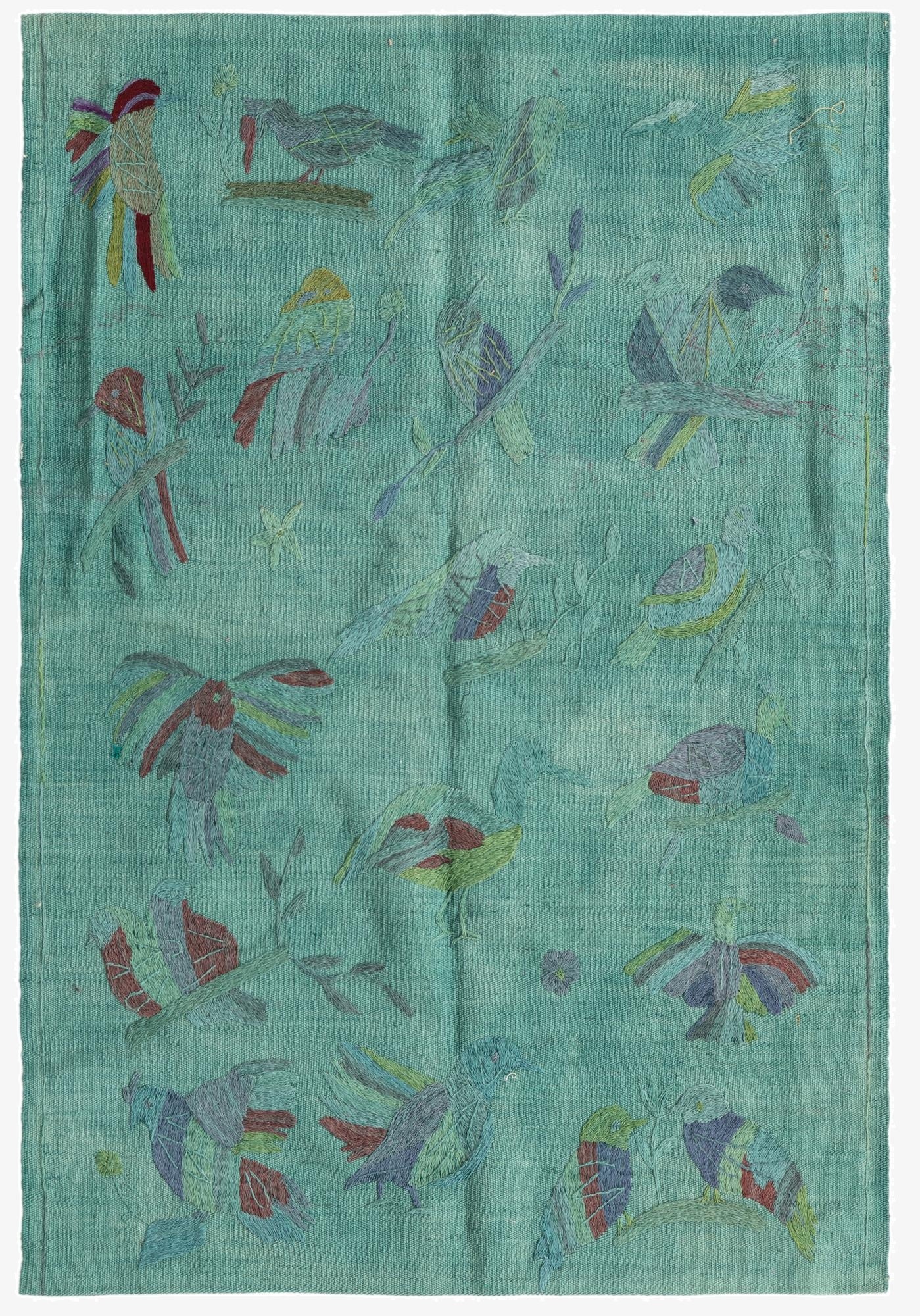  3' 1 x 4' 6  Hand Woven Kilim Suzani Wool Rug