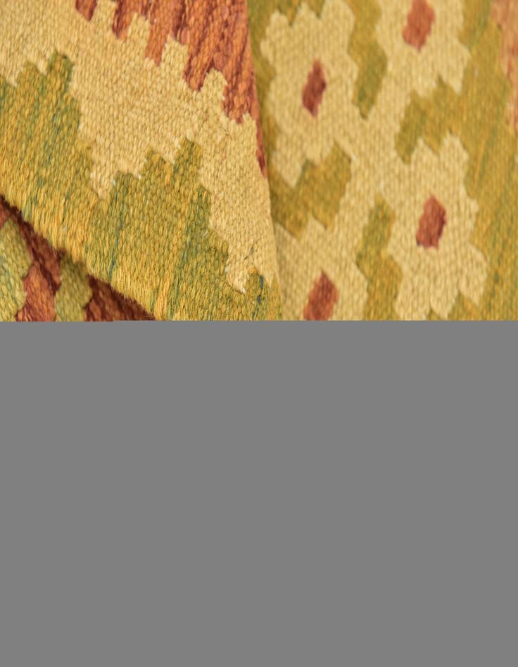 Detail image of  3' x 4' 10  Hand Woven Kilim Waziri Wool Rug