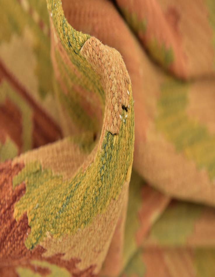 Detail image of  3' x 4' 10  Hand Woven Kilim Waziri Wool Rug