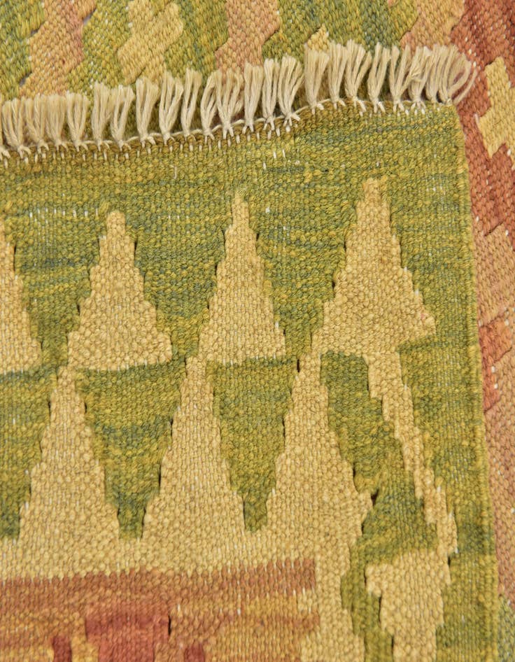Detail image of  3' x 5' 2  Hand Woven Kilim Waziri Wool Rug