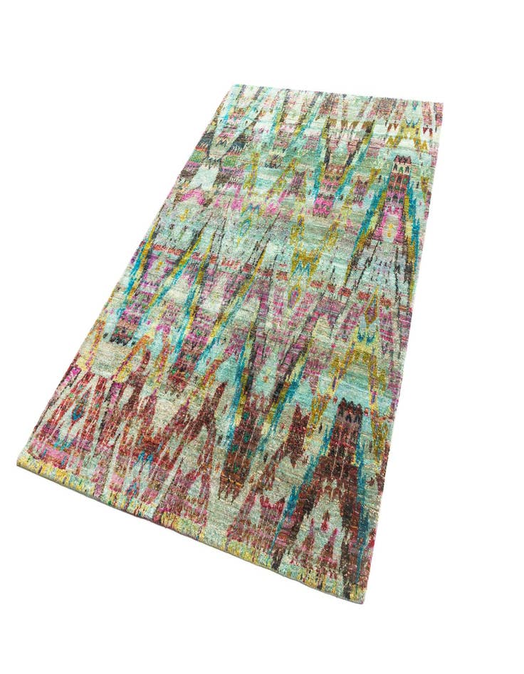 Detail image of  5' 11 x 9' 2  Hand Knotted Kundan Rug