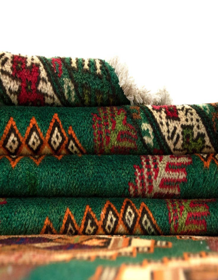 Detail image of  4' 4 x 6' 1  Hand Knotted Lambaran Persian Wool Rug