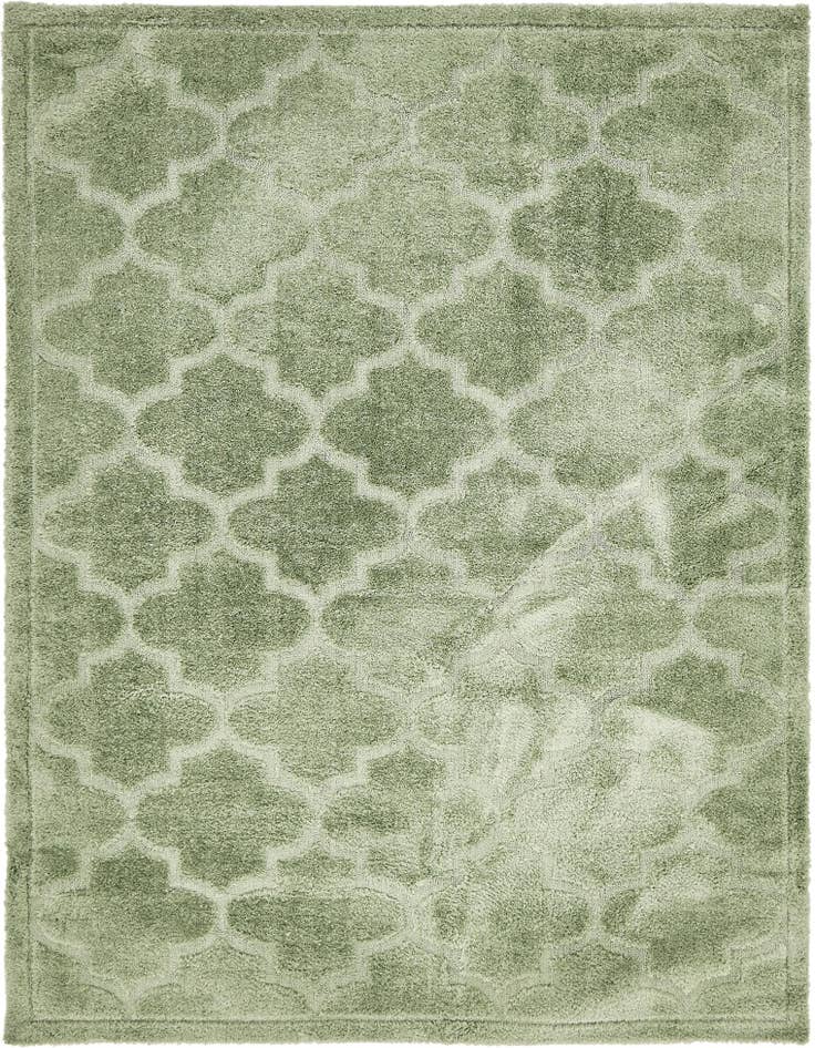 Detail image of  9' x 12' 2 Lattice Shag Rug