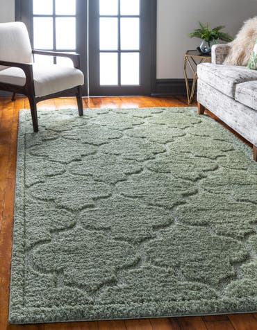  8' x 10' Lattice Shag Rug