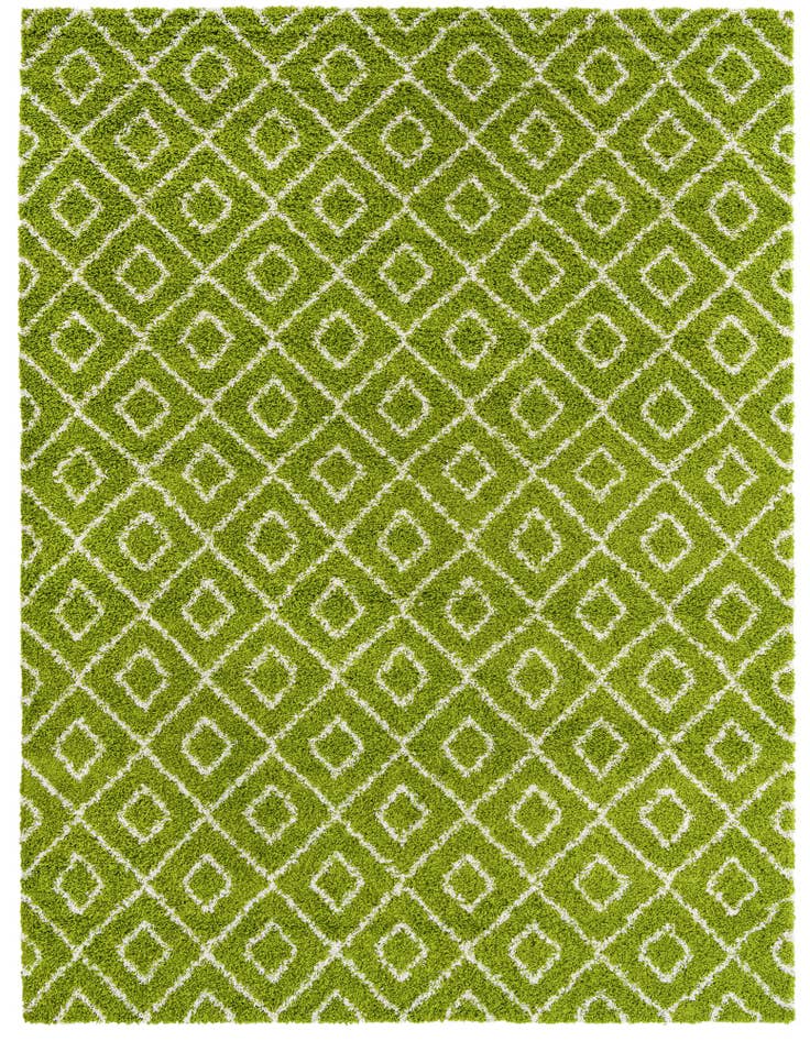 Detail image of  10' 8 x 14' Lattice Shag Rug