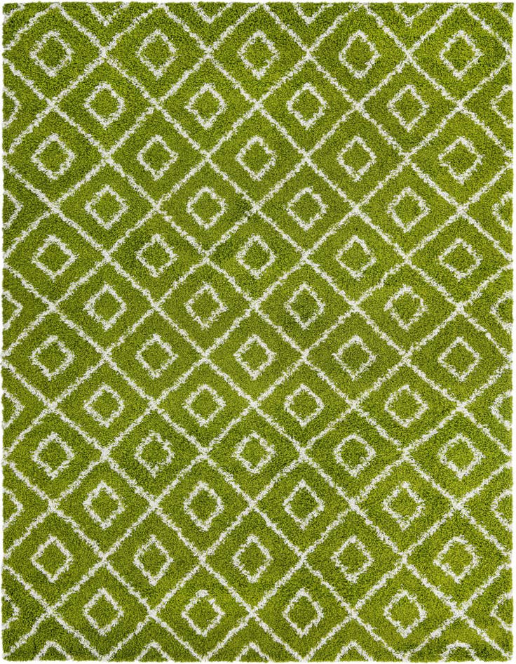 Detail image of  9' x 12' Lattice Shag Rug