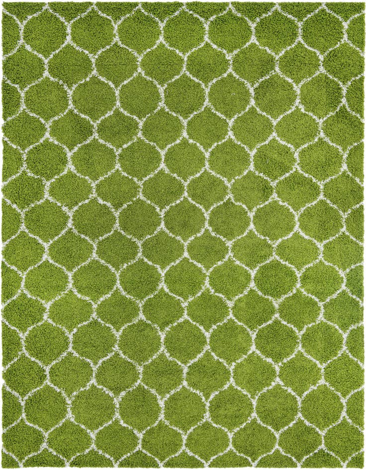 Detail image of  10' 8 x 14' Lattice Shag Rug