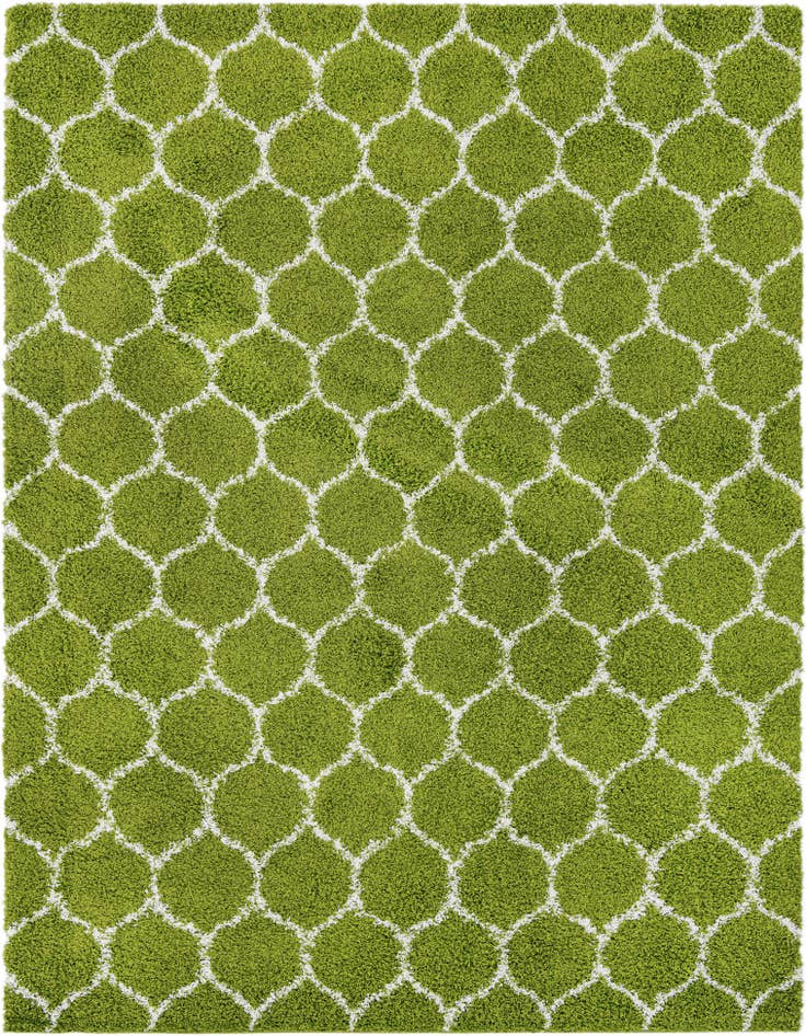 Detail image of  9' x 12' Lattice Shag Rug