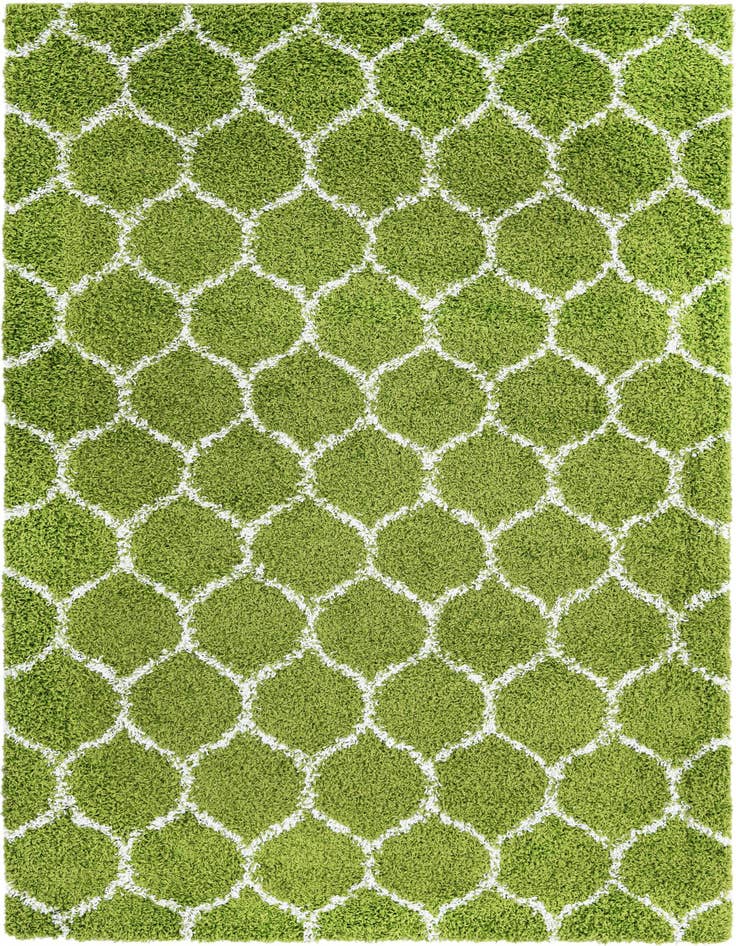 Detail image of  6' x 9' Lattice Shag Rug