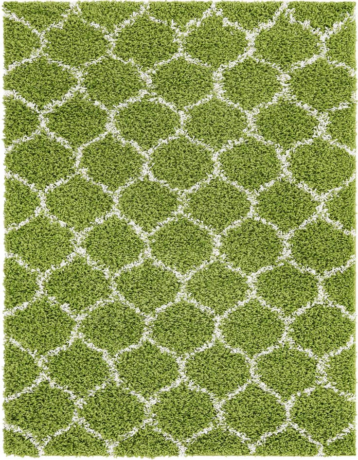 Detail image of  4' x 6' Lattice Shag Rug