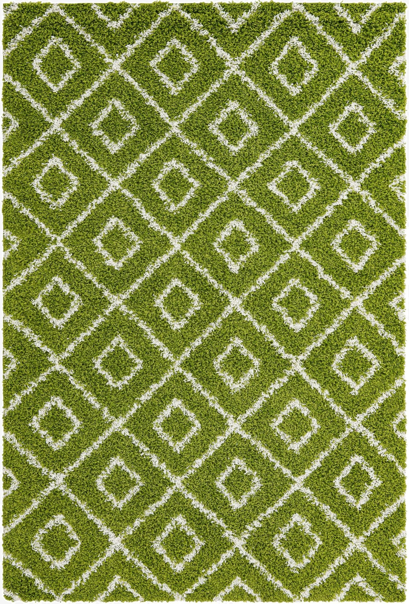  6' x 9' Lattice Shag Rug
