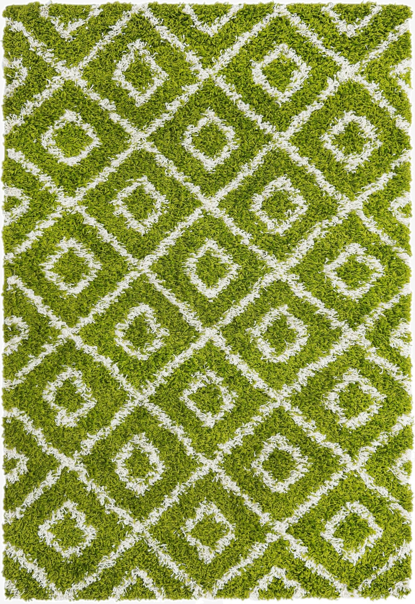  4' x 6' Lattice Shag Rug