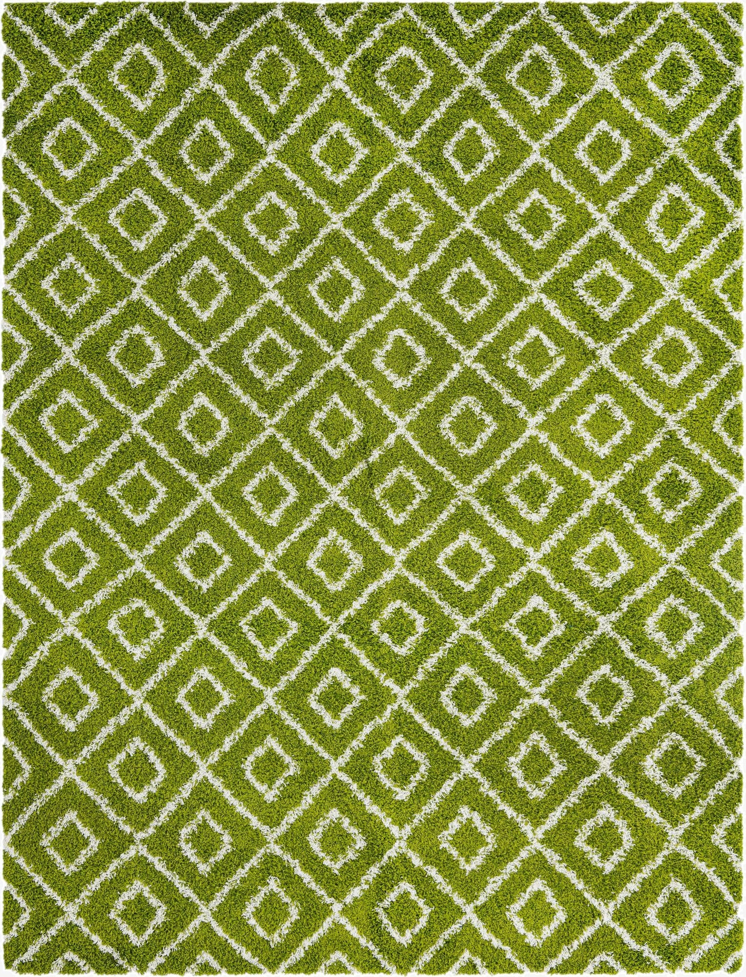  10' x 13' Lattice Shag Rug