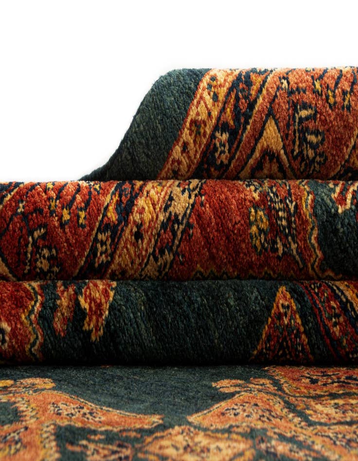 Detail image of  5' 9 x 7' 5 Luribaft Wool Rug