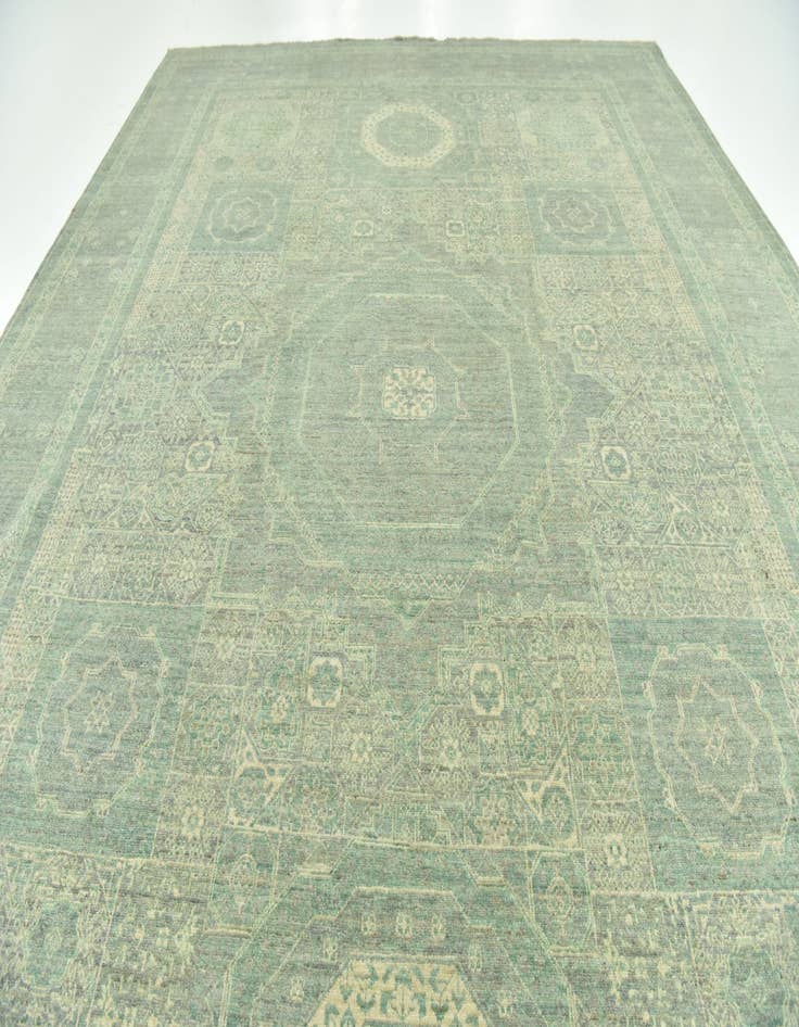 Detail image of  8' 10 x 12'  Hand Knotted Mamluk Ziegler Rug