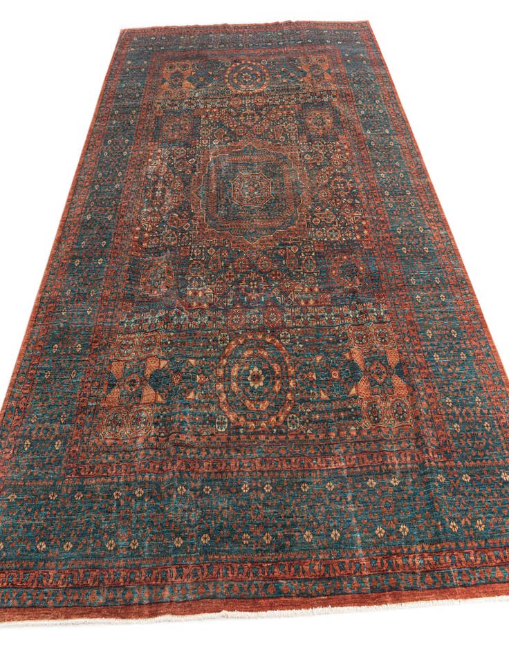 Detail image of  7' x 9' 7  Hand Knotted Mamluk Ziegler Oriental Rug