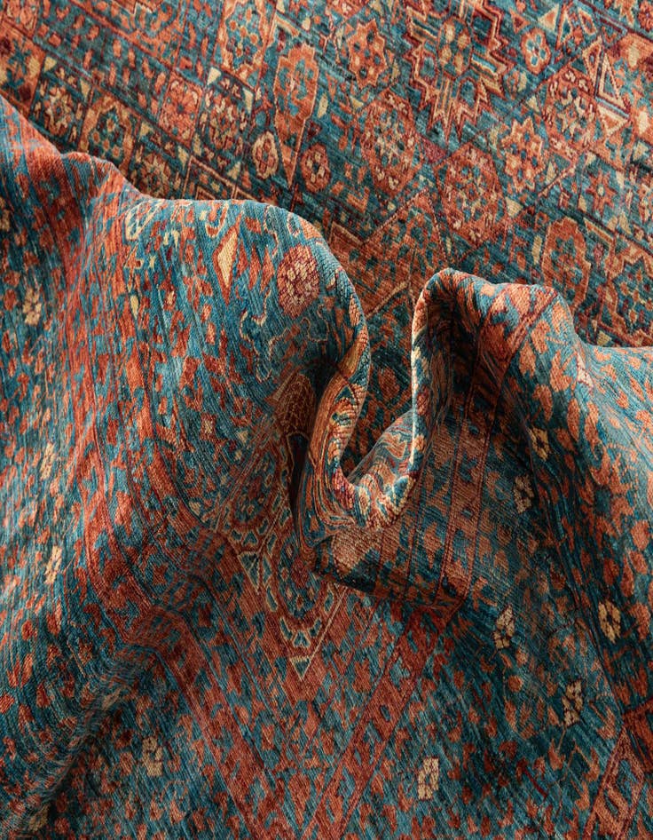 Detail image of  7' x 9' 7  Hand Knotted Mamluk Ziegler Oriental Rug