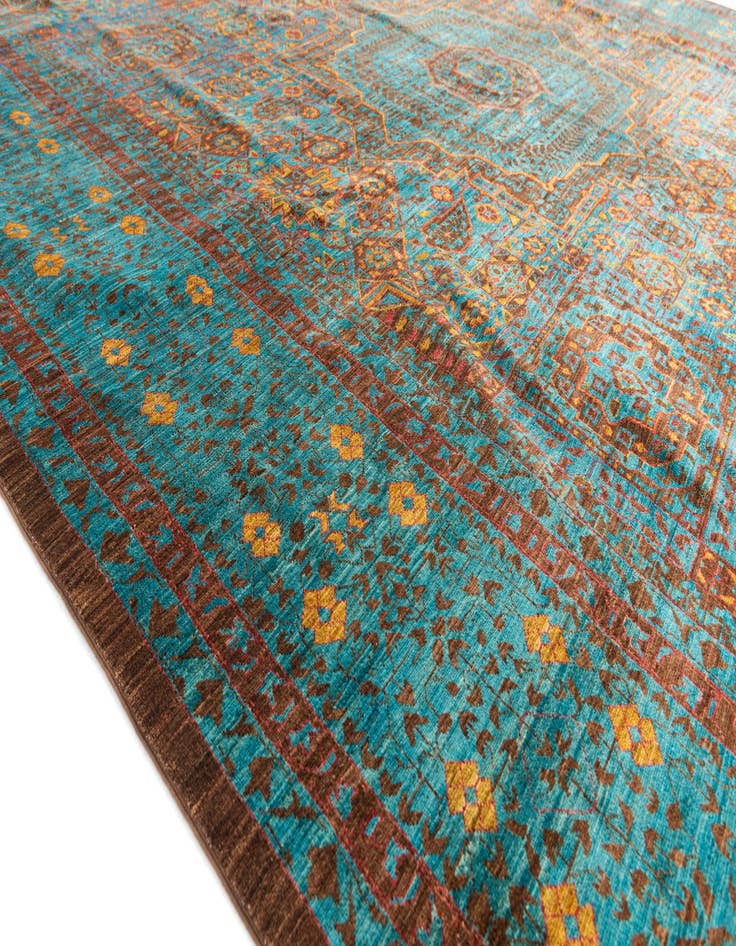 Detail image of  9' 10 x 13' 6  Hand Knotted Mamluk Ziegler Oriental Rug