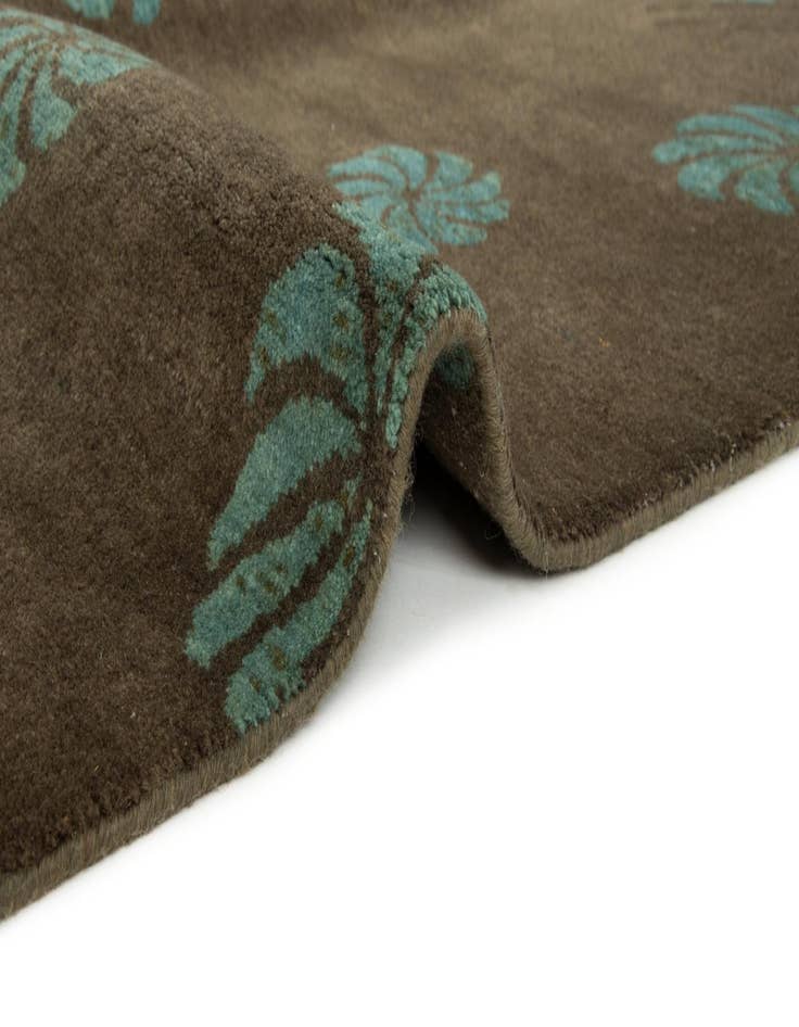 Detail image of 7' 10 x 9' 6 Hand Knotted Modern Manshu Wool Rug