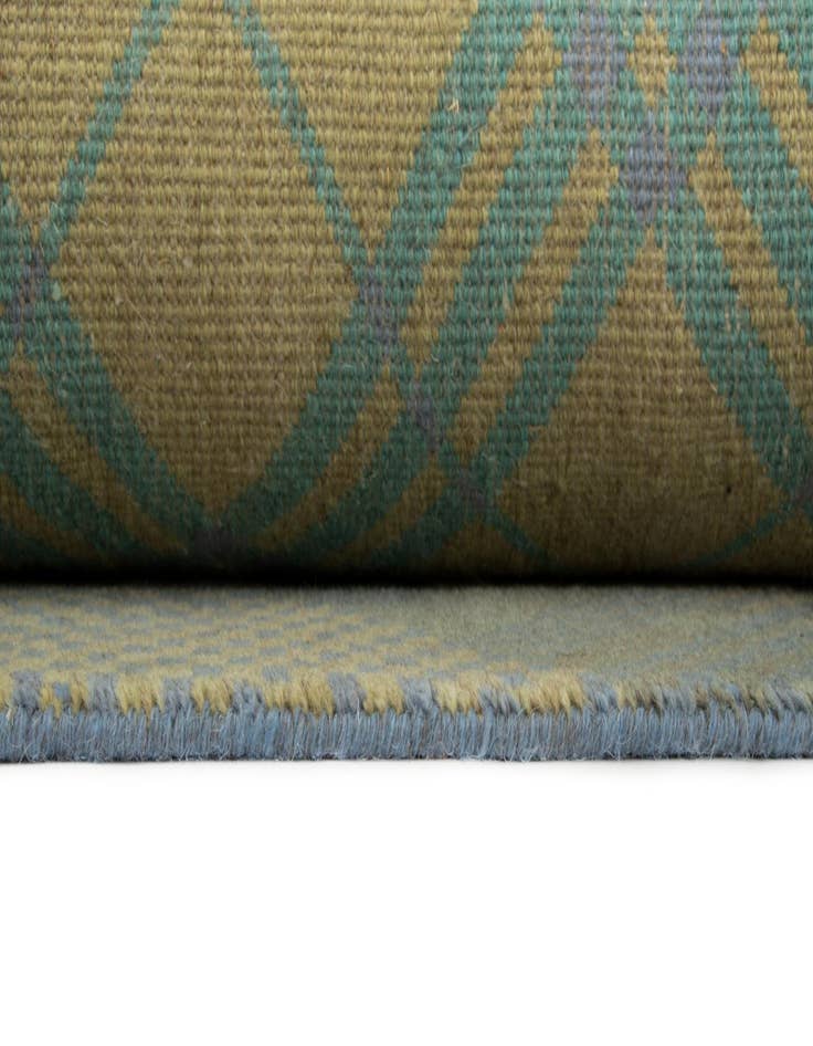 Detail image of  7' 10 x 10'  Hand Knotted Modern Manshu Wool Rug