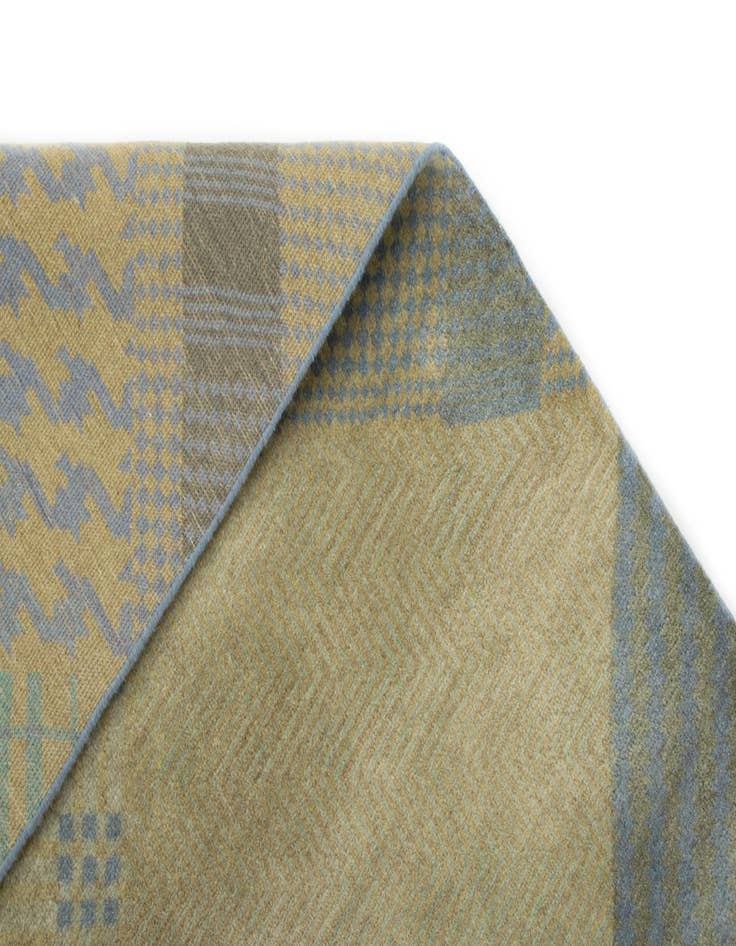 Detail image of  7' 10 x 10'  Hand Knotted Modern Manshu Wool Rug