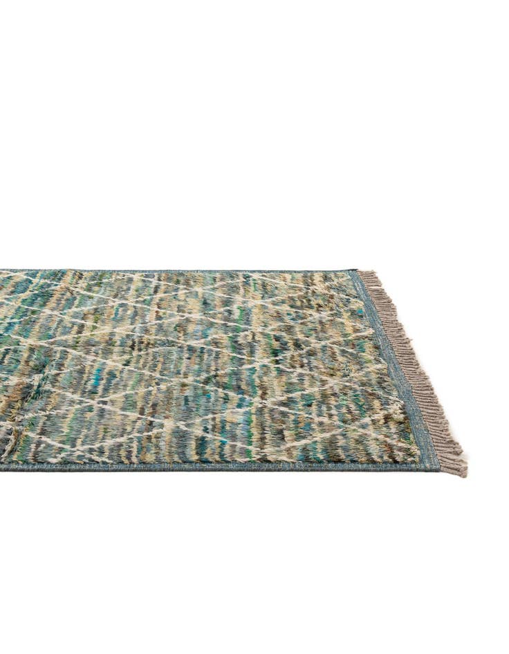 Detail image of  5' 1 x 6' 10  Hand Knotted Moroccan Wool Rug