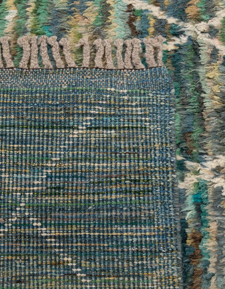 Detail image of  5' 1 x 6' 10  Hand Knotted Moroccan Wool Rug