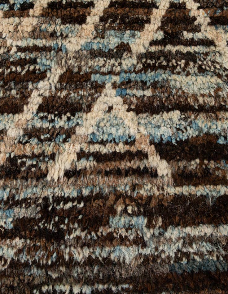 Detail image of  8' 1 x 9' 11  Hand Knotted Moroccan Wool Rug