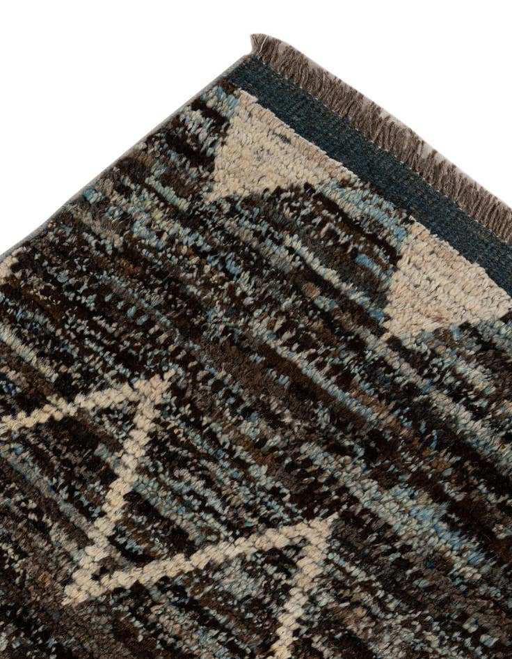 Detail image of  8' 1 x 9' 11  Hand Knotted Moroccan Wool Rug