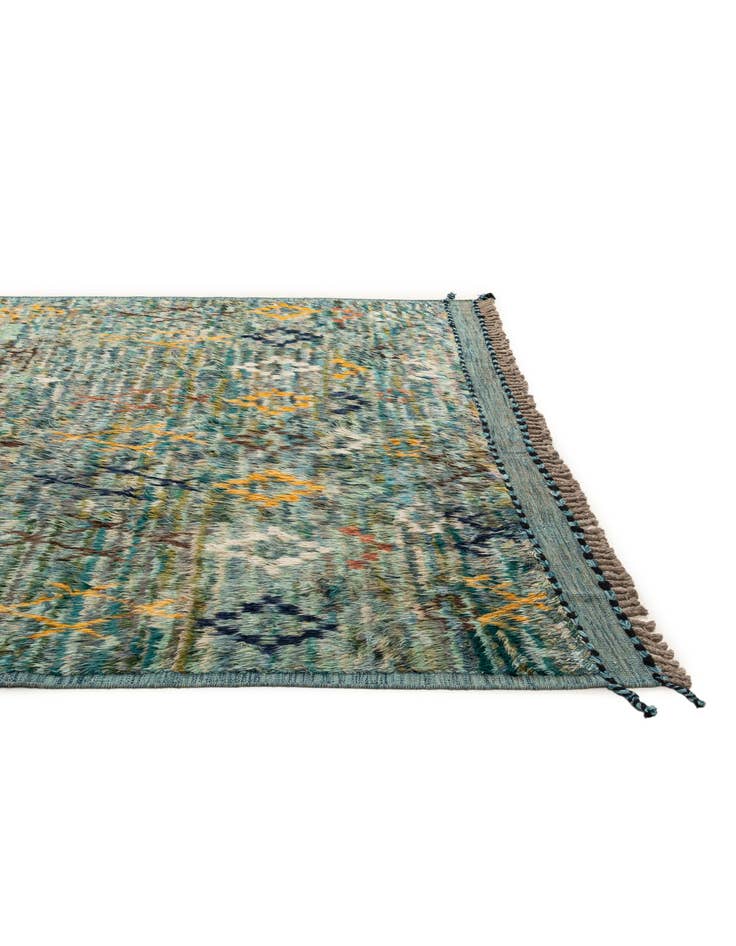 Detail image of  8' 10 x 10' 8  Hand Knotted Moroccan Wool Rug