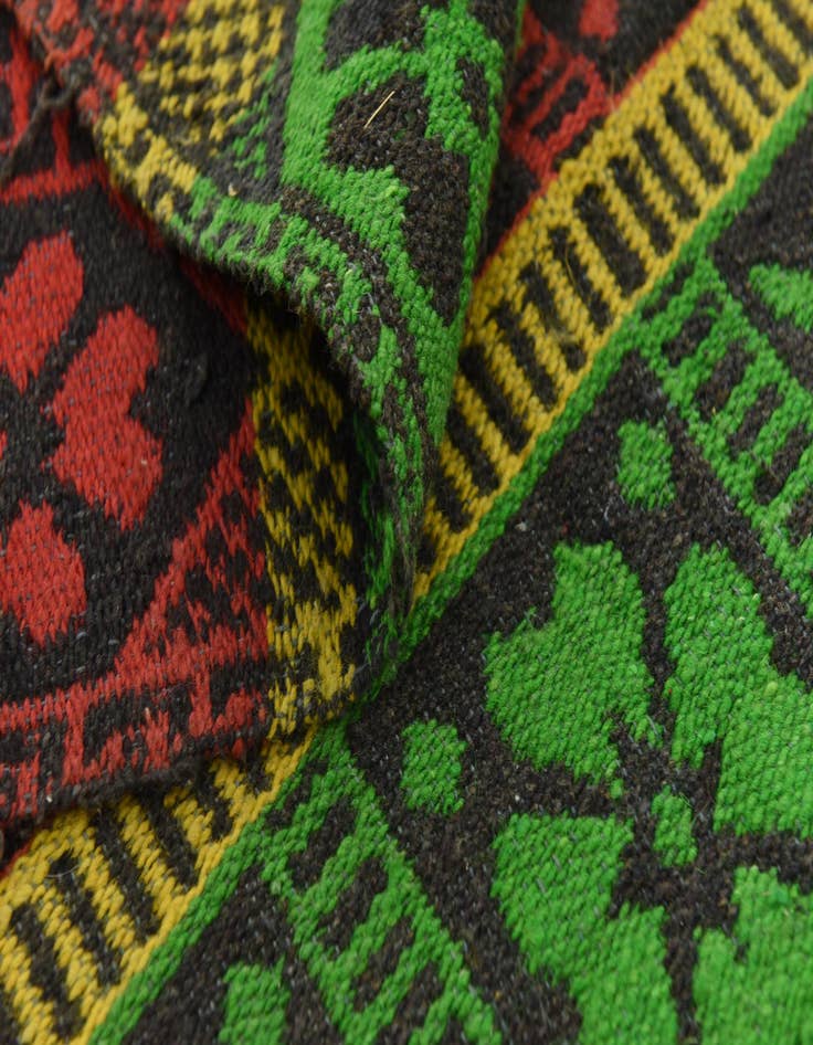 Detail image of  5' 5 x 8' 2  Hand Woven Moroccan Wool Rug