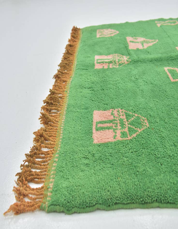 Detail image of  6' x 8' 2  Hand Knotted Moroccan Wool Rug