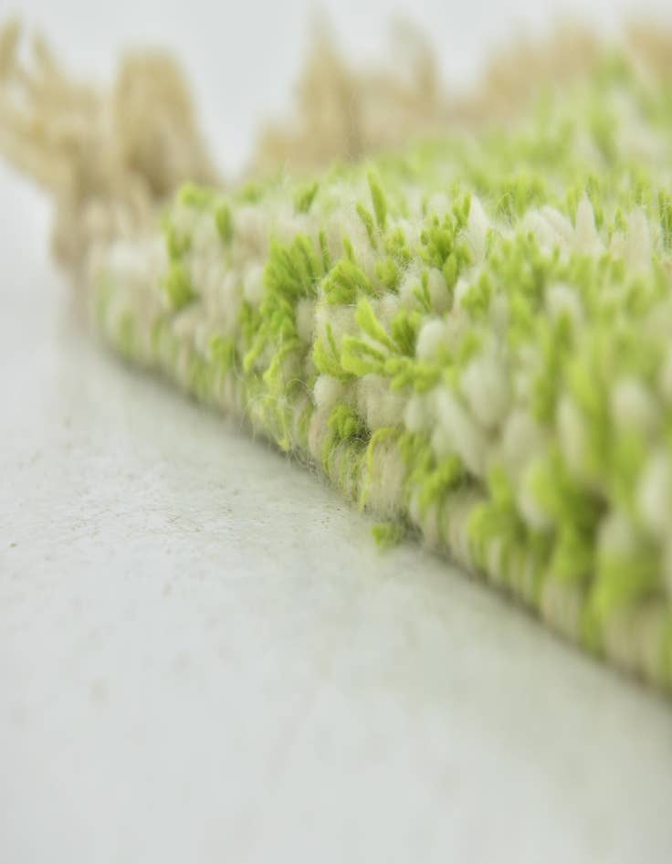 Detail image of  4' 8 x 8'  Hand Knotted Moroccan Wool Rug