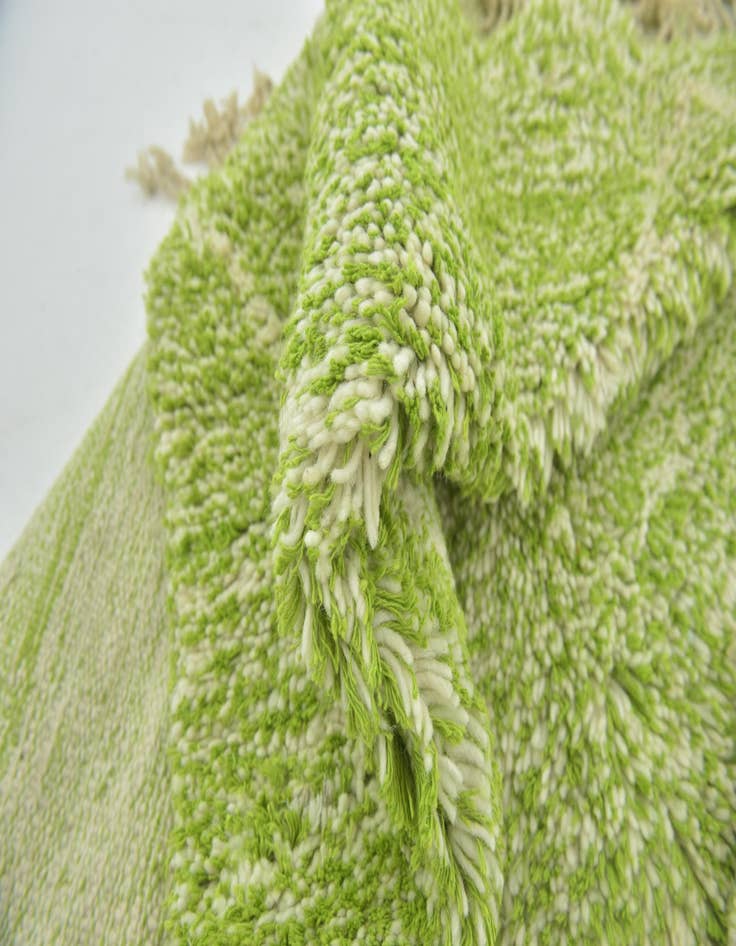 Detail image of  4' 8 x 8'  Hand Knotted Moroccan Wool Rug