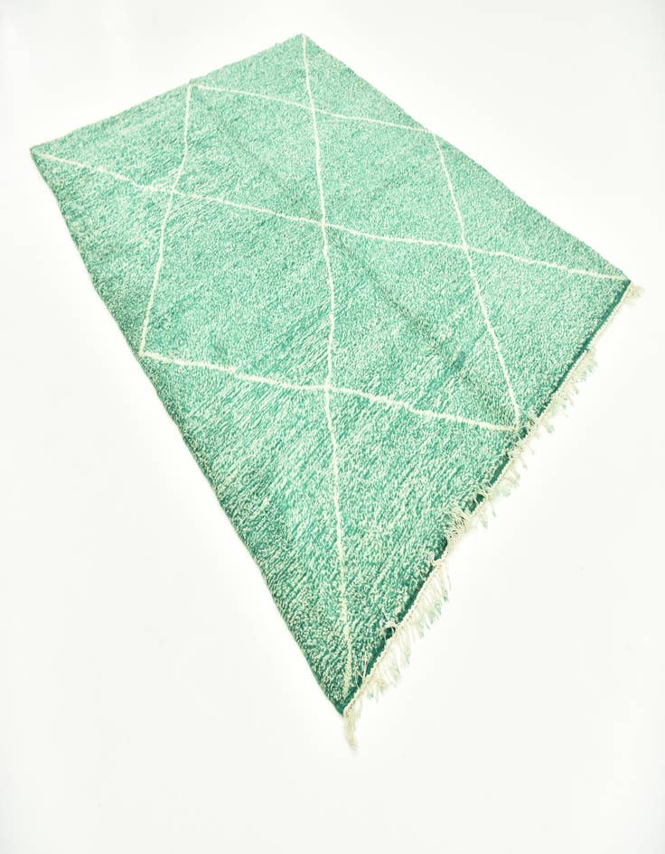 Detail image of  6' 8 x 9' 1  Hand Knotted Moroccan Wool Rug