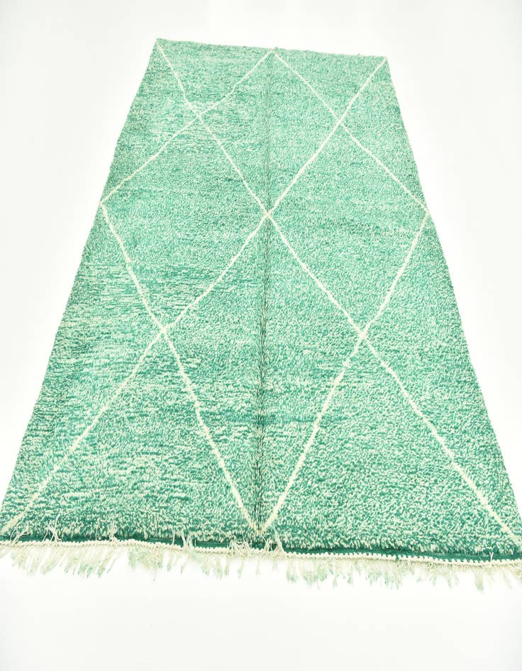 Detail image of  6' 8 x 9' 1  Hand Knotted Moroccan Wool Rug