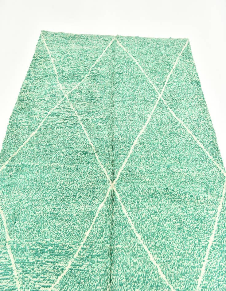 Detail image of  6' 8 x 9' 1  Hand Knotted Moroccan Wool Rug