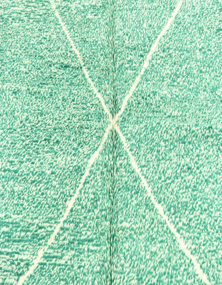 Detail image of  6' 8 x 9' 1  Hand Knotted Moroccan Wool Rug