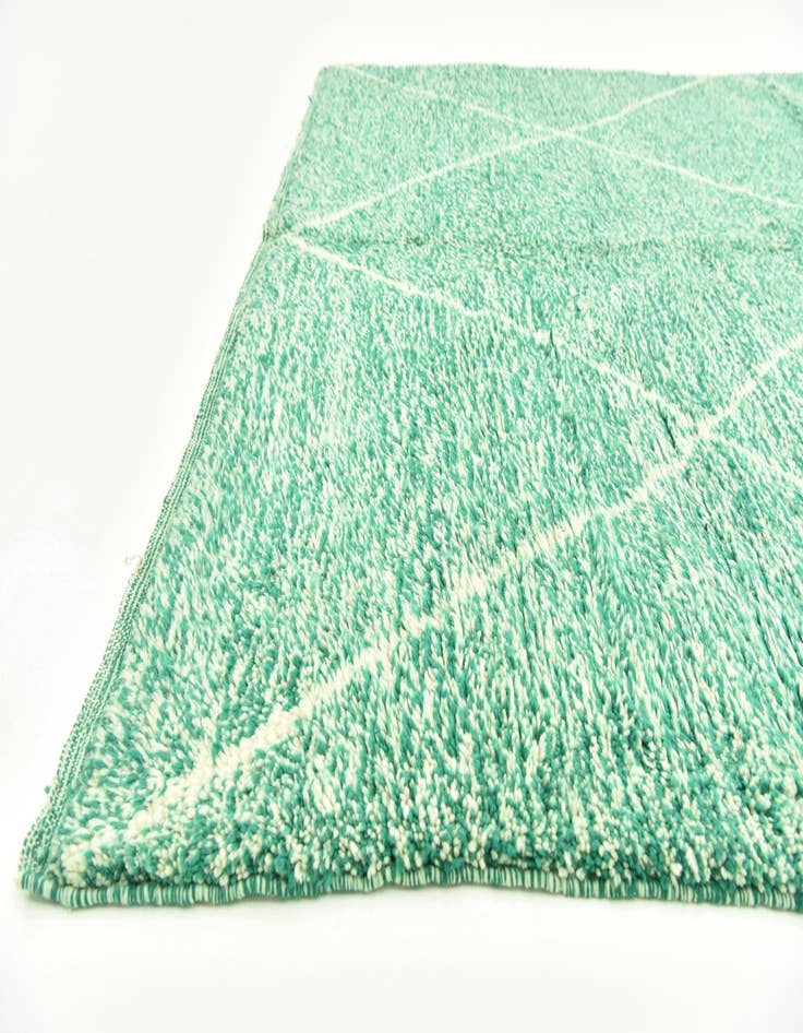 Detail image of  6' 8 x 9' 1  Hand Knotted Moroccan Wool Rug