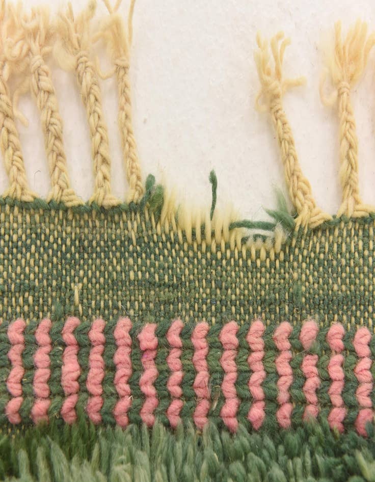 Detail image of  6' 5 x 10' 2  Hand Knotted Moroccan Wool Rug